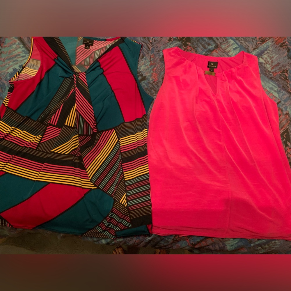 2 Worthington sleeveless blouses